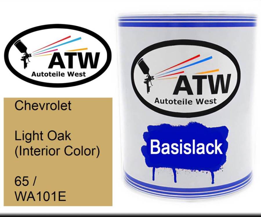 Chevrolet, Light Oak (Interior Color), 65 / WA101E: 1L Lackdose, von ATW Autoteile West.